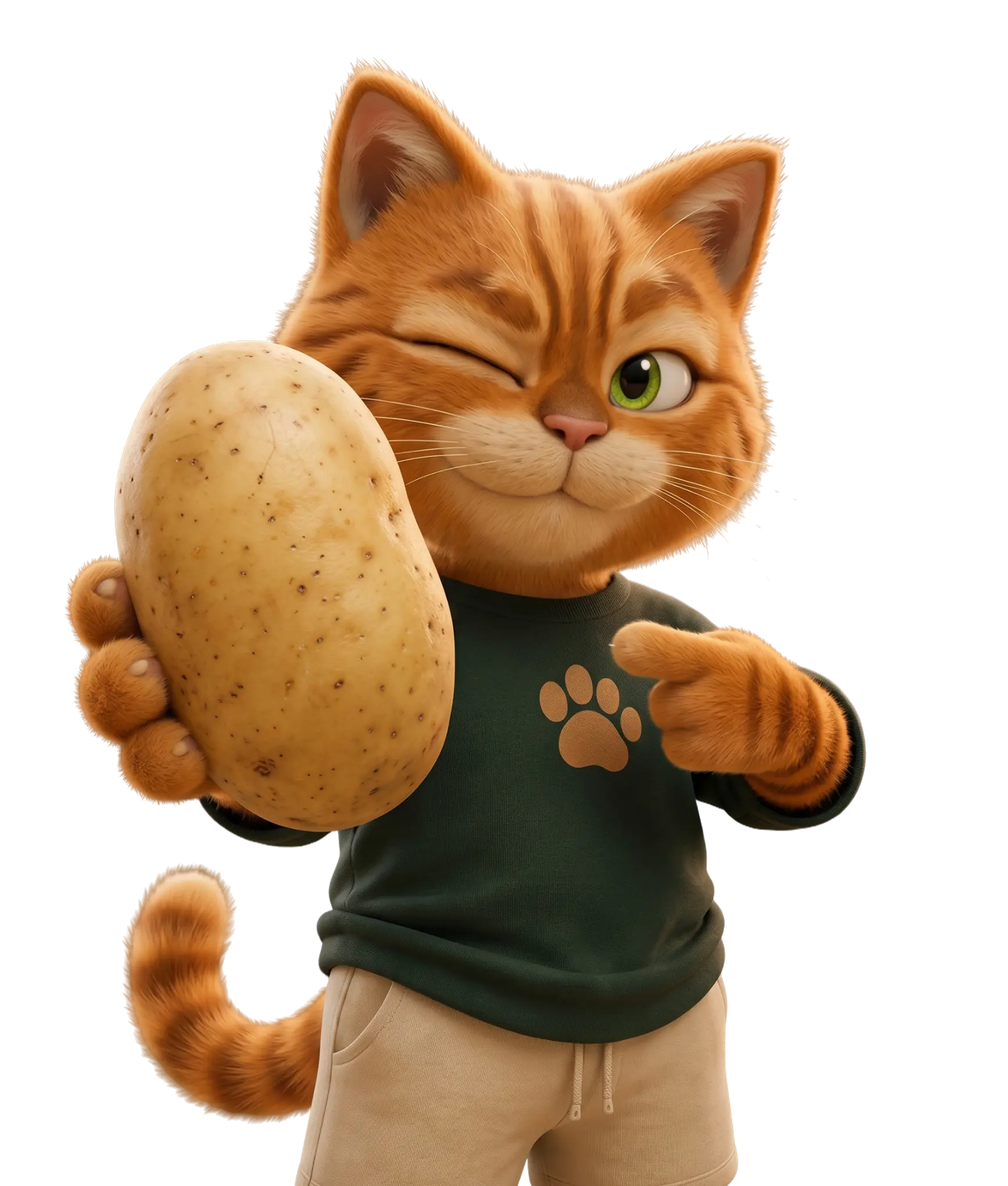 Cat with Potato